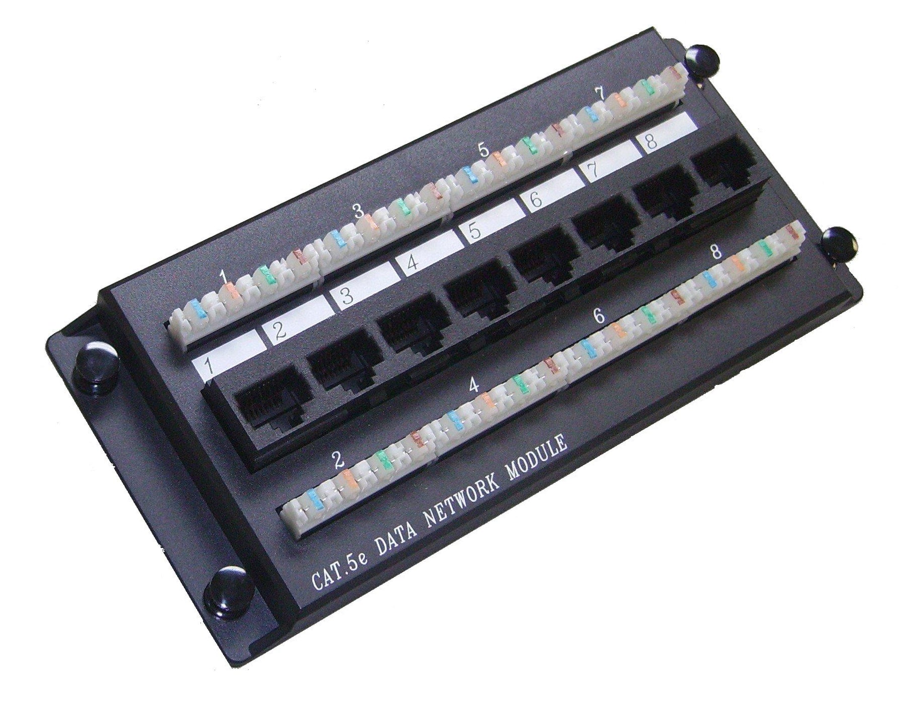 Network Data Modules CAT5E Network 8-Port Data Module — Primus Cable