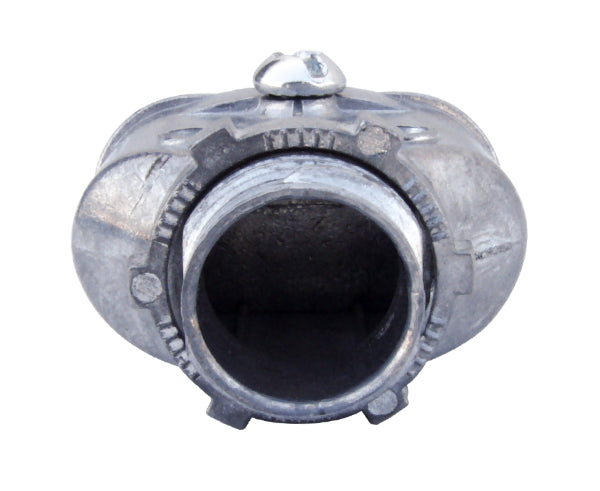 Single Screw Duplex Connector, Zinc Die-Cast for Flex "AC" MCI "MCI-A" NM Cable