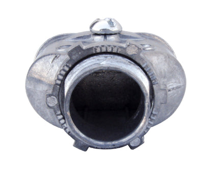 Single Screw Duplex Connector, Zinc Die-Cast for Flex "AC" MCI "MCI-A" NM Cable