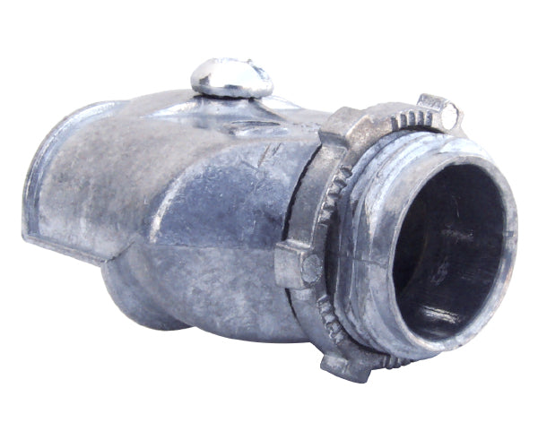 Single Screw Duplex Connector, Zinc Die-Cast for Flex "AC" MCI "MCI-A" NM Cable