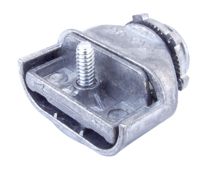 Single Screw Duplex Connector, Zinc Die-Cast for Flex "AC" MCI "MCI-A" NM Cable