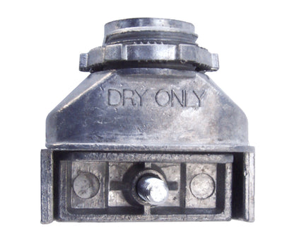 Single Screw Duplex Connector, Zinc Die-Cast for Flex "AC" MCI "MCI-A" NM Cable