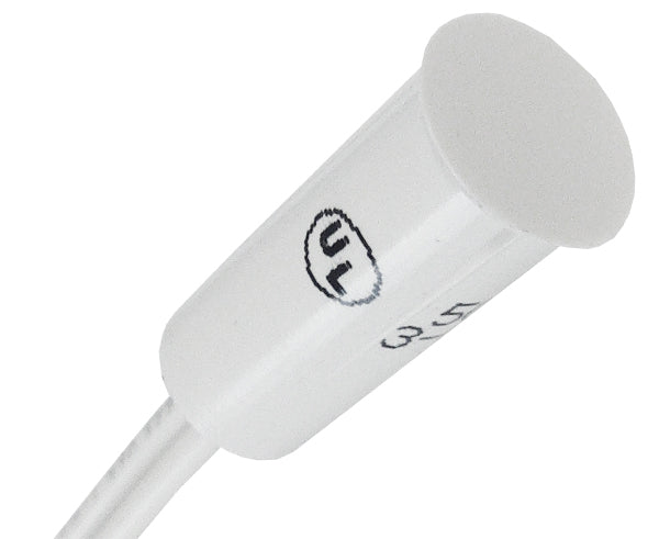 Recessed 3/8" Switch Set Magnetic Contact, 1" Plus Standard Gap, 12" leads, White 