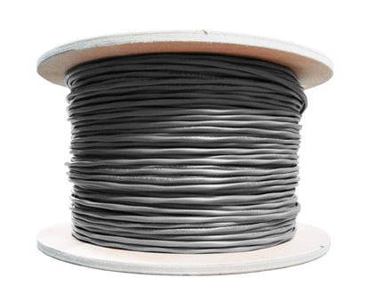 Alarm Security Cable 18/2 AWG (7 Strand) CMR FT4 Rated Shielded 1000' Gray
