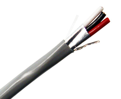 Red Alert Riser Wire Shielded Riser Security Alarm Cable, 18/3 AWG – Primus Cable