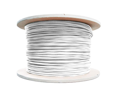 18/6 AWG Shielded Alarm Security Cable, Plenum, 7 Strand conductors, 1000' White