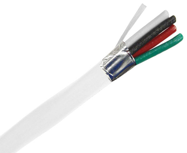 Plenum Security Alarm Cable, 14/4 (19 Strand), CMP, Shielded, 1000ft