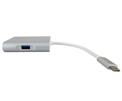 USB 3.1 Type C Male To 4-In-1 Multiport Compact Converter, USB Type C 