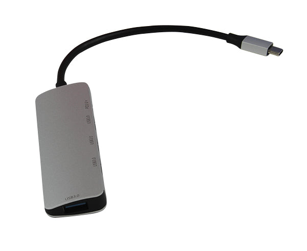 USB 3.1 Type C Male Converter to 4 USB 3.0 Female and PD Charging Hub