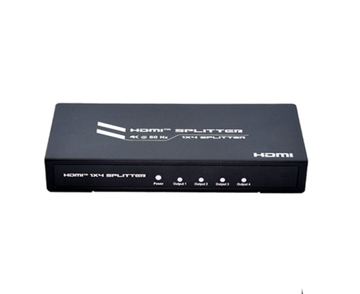 HDMI 4-Way Splitter, 3D, 1080i/1080p, IR Extension, 4Kx2K & EDID - (1-in/4-out)