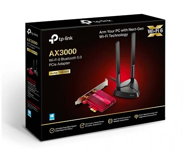 AX3000 Wi-Fi 6 Bluetooth 5.0 PCIe Adapter
