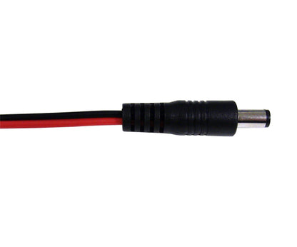 DC power adapter with 1' leads and red & black wires