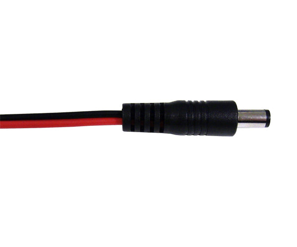 DC power adapter with 1' leads and red & black wires