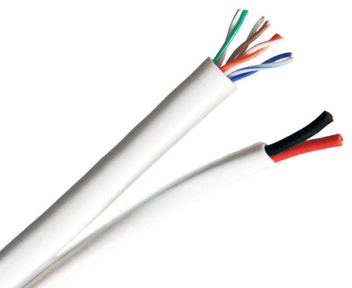 CCTV Over IP Cable, CAT5E 24AWG UTP Solid + 18AWG 2/C, 1000™ 