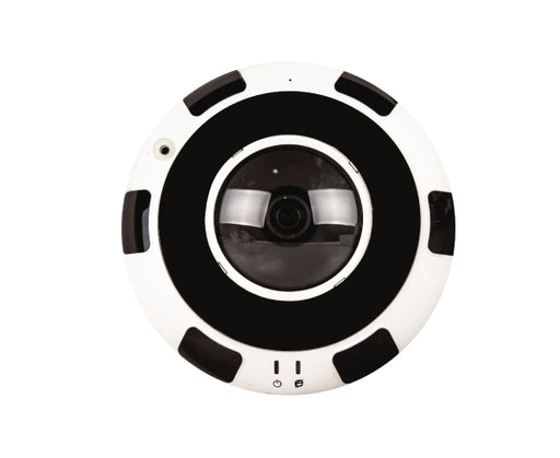12.0 Megapixel Fish-Eye IP Dome Security Camera, Panoramic, 1.8mm Lens