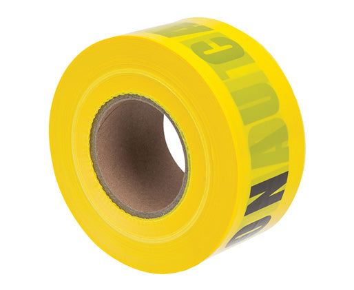 Barricade and Underground Line Tape - Lockout/Tagout - Yellow