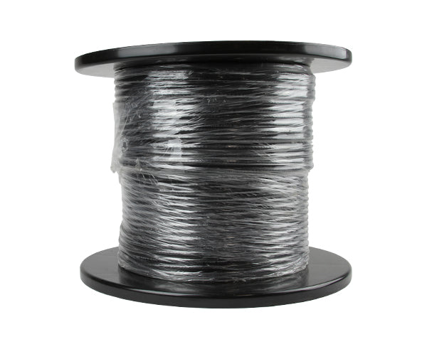 Dual RG6 Riser CMR Coaxial Cable, 100percent AL Foil, 60percent AL Wire Braid, 18 AWG CCS, Black, 268FT