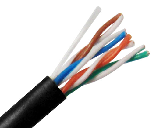 CAT5E Ethernet Cable, Outdoor CAT5E Cable - Black