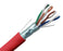 CAT5E Shielded Plenum Ethernet Cable, Red, 1,000FT