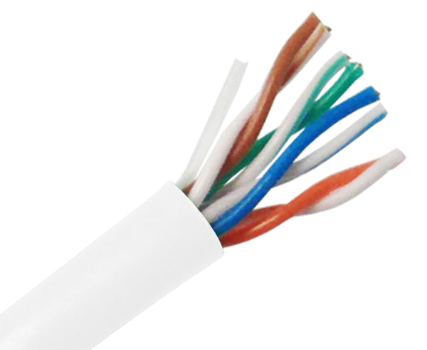 CAT5E Ethernet Cable, CAT5E UTP Cable, CM Rated, 500™ - White