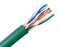 CAT5E Riser Bulk Ethernet Cable, CMR UL Listed Solid Copper UTP, 24 AWG, Green