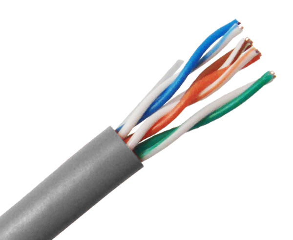 CAT6 Bulk Stranded Ethernet Cable 24 AWG, 1000FT - Gray