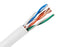 CAT5E Riser Bulk Ethernet Cable, CMR UL Listed Solid Copper UTP, 24 AWG - White