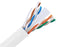 1,000FT CAT6A Riser UTP Bulk Cable Solid 4 Pair 23 AWG Spool – White
