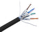 CAT6A Shielded Bulk Ethernet Cable, U/FTP, 26AWG Stranded Copper, Indoor, 1000FT - Black