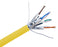 CAT6A Shielded Stranded Bulk Ethernet Cable, U/FTP, 28AWG Copper, Indoor, 1000FT Spool -  Yellow