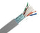 1000ft CAT6 Shielded Plenum Cable, 23AWG Solid Copper - Gray