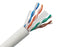 Bulk CAT6 Riser Ethernet Cable, CMR UL Listed Solid Copper UTP, 23 AWG 1000FT White