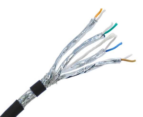 CAT8.1 Outdoor Bulk Ethernet Cable, 40G LSZH, 23AWG Solid Copper, Dual Shielded S/FTP