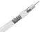 RG6 Standard Coax Cable, 18 AWG, 60% AL Braid, 1000ft, White