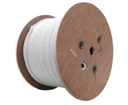 RG6 Plenum Dual Shield Coaxial Cable, 18 AWG Copper Clad Steel Conductor