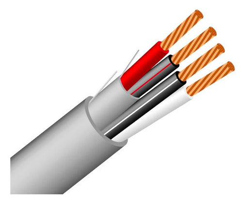 Communication & Control Cable (CMR) 22/2 (7 Strand) 1 Pair Shielded / 1 Pair Unshielded 1000' Gray