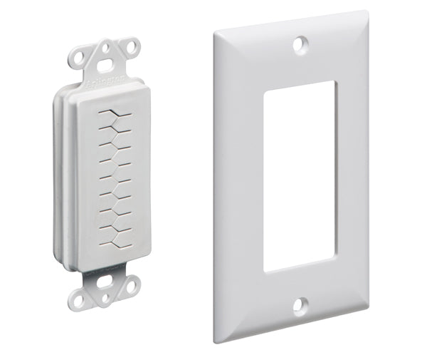 The SCOOP™ Slotted Cable Entry Device With Decor Wall Plate