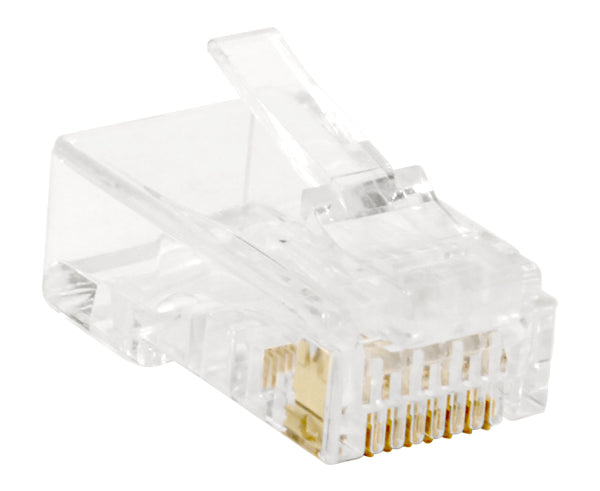 CAT6 RJ45 Modular Plug for Round Solid or Stranded Cable