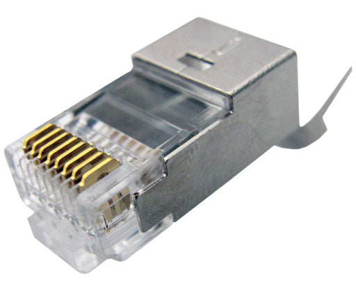 Shielded RJ45 Connector for CAT6, CAT6A, CAT7 Solid and Stranded Cable