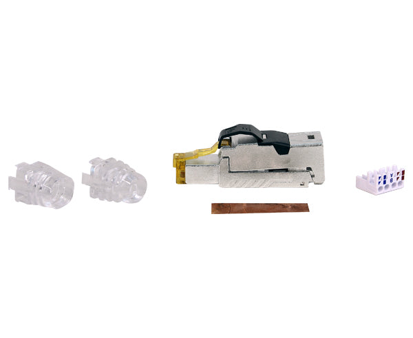 Parts Overview of CAT6A Shielded RJ45 Field Termination Plug