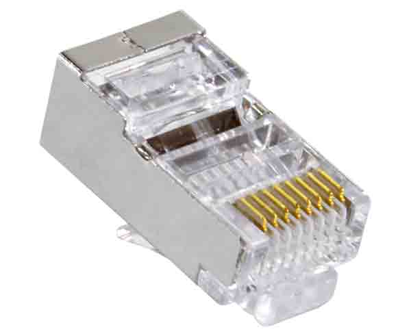 Shielded CAT5E Easy Feed RJ45 Connector