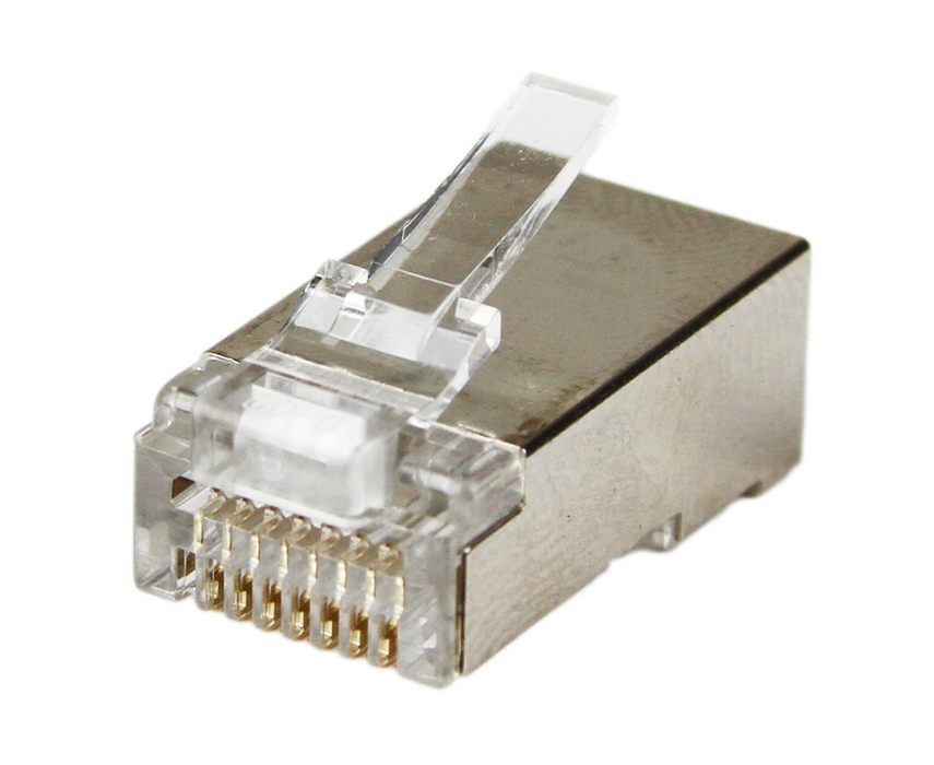 CAT5E/6 Easy Feed Shielded RJ45 Connector - OD Under 6.5mm