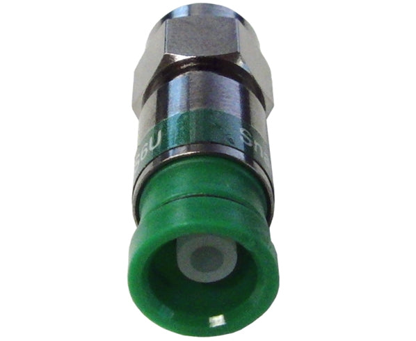Snap N Seal Universal F-Type RG6 Coax Cable Connector, Standard or Quad Shield - Green Ring