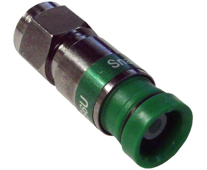 Snap N Seal Universal F-Type RG6 Coax Cable Connector, Standard or Quad Shield - Green Ring