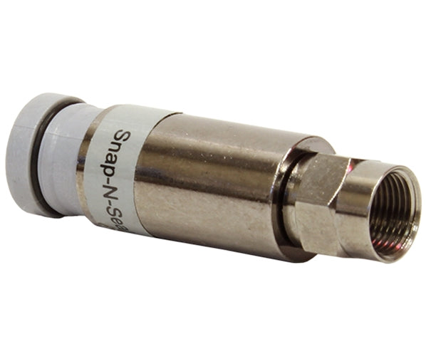 Universal Male F-Type RG11 Coax Cable Connector Plenum, ProSNS TM 7/16in Gray Ring