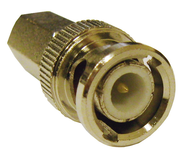 BNC RG59 Coax Cable Connector, Male Twist-on Type