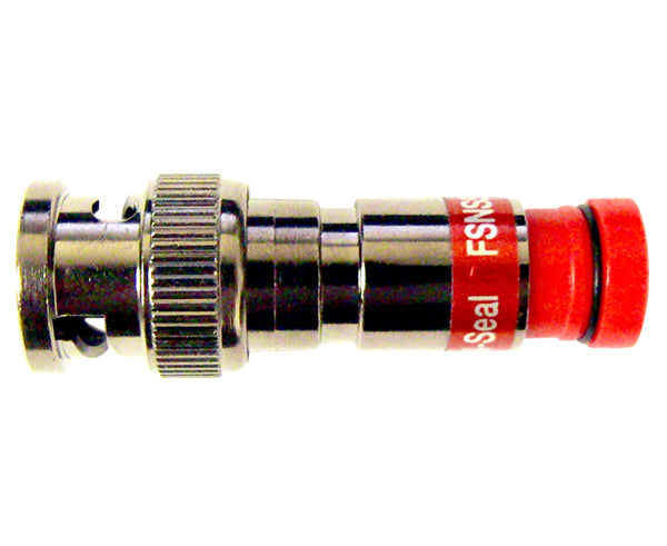 BNC RG59 Pro Snap N Seal™ Connector, Universal Red Ring
