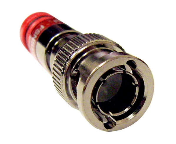 BNC Snap N Seal RG59 CATV Coax Cable Connector Red Ring 
