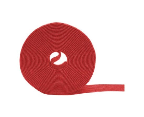 Wrap Strap, Hook and Loop Fastener, 10' - Red
