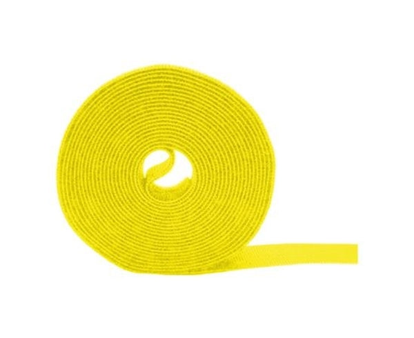 Wrap Strap, Hook and Loop Fastener, 10' - Yellow